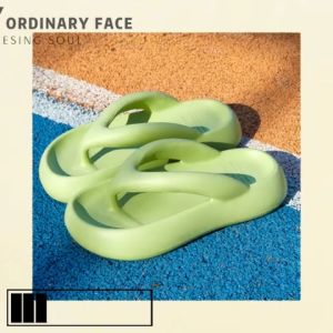 Xishop New Shoes รองเท้าหูหนีบลำลองเสริมส้น น้ำหนักเบาพื้นนู้ ใส่แล้วไม่เจ็บเท้า สีคือสวยมากแม่