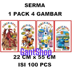 Plastik Harum Manis 4 Dimensi plastik harumanis kemasan harumanis bungkus gulali