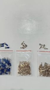 Gói 50 đầu cốt gài chữ T 6.3 chất liệu đồng cos kẹp nối dây điện cho ô tô