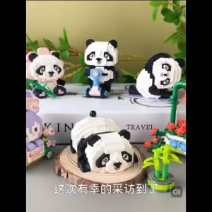 LOZ 8801-8806 Cute Pet Alliance Panda Mini Building Blocks DIY Creative Assembly Toy Gift for Girls Kids *READY STOCK*