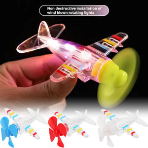 เครื่องตกแต่งรถจักรยานยนต์เครื่องบินขนาดเล็กแบบมีไฟ LED หมุนได้4ชิ้นอุปกรณ์ประดับตกแต่งหมวกกันน็อคเครื่องบินขนาดเล็กเรืองแสงในที่มืด