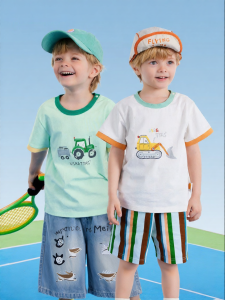 Usbettas | 7A Antibacterial Pure Cotton Class A Children T-Shirt