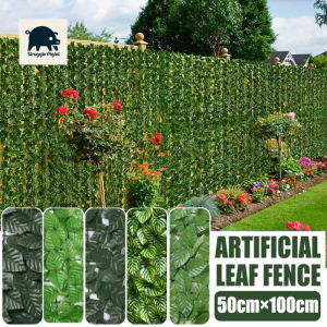 For Home Outdoor Garden Balcony Decoration Fake Plant Artificial Ivy Hedge Green Leaf Board Artificial Privacy Fence