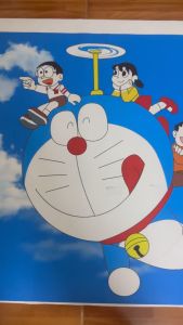 Tranh decal dán tường Doraemon Nobita dán phòng bé trai bé gái (Keo sẵn bóc dán)