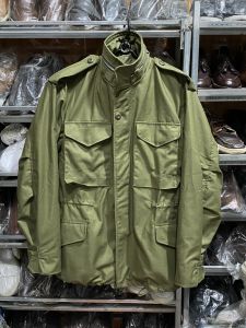 Áo M65 Field jacket Khóa Nhôm Màu Xanh Oliver OG 107