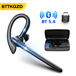 STTKGZD | Wireless Headphones With Dual Microphone Bluetooth Earphone ENC Noise Cancelling Hands-free Headset Busines Auriculares Driving