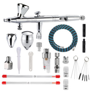 Bộ Dụng Cụ Phun Sơn Khí Nén SAGUD Hai Chức Năng Chuyên Nghiệp Với Ống Dẫn Kim Vệ Sinh Và Phụ Kiện Dành Cho Mô Hình Bánh Kem Vẽ Móng Nghệ Thuật.