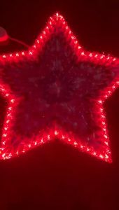 【COD】MABUHAY STAR Christmas Decoration Light Diameter 58cm 200L LED With Music Five-Pointed Star Bracket Lantern Waterproof Outdoor Decoration