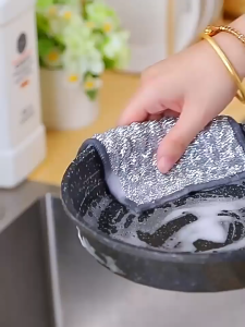 BF-C1327 Kain Lap Dapur 2 Sisi Microfiber Pembersih Lap Gelas Piring Serbaguna / Kain Lap Dapur