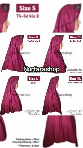READY STOK!!! JILBAB INSTAN PITA SAMPING SERUT ASTRI KERUDUNG SEKOLAH