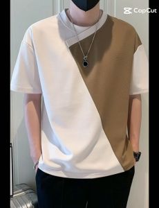 Áo thun áo phông nam phối màu năng động trẻ trung form rộng thoải mái - N55