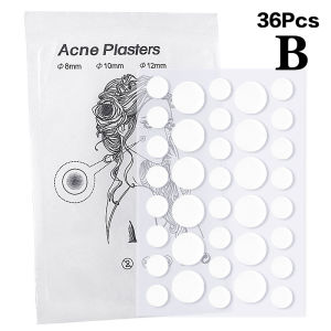 24/36 Patches Hydrocolloid Pimple Patch Circular White Waterproof Shape Spots Pimple Treatment Concealer Patches
