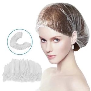Plastic Disposable Shower Cap Hair Treatment Cap Hair Dye Cap Shampoo and Shower Strip-Shaped Hat