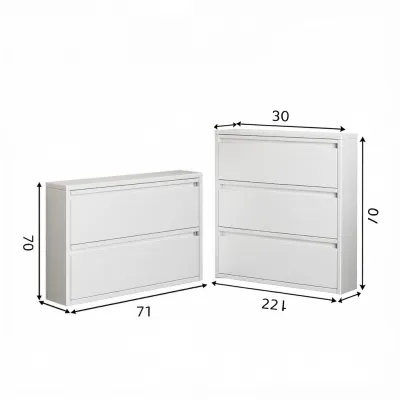 DIBIOU | Tủ Giày Gắn Tường Mỏng Chống Bụi cho Sảnh vào Nhà