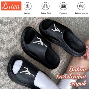 Sandal Karet Pria Premium Terbaru 39-44 Casual Terbaru Sepatu Sendal Slide Cowok Dewasa Karet Fashion Anti Slip