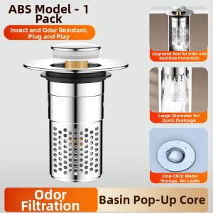 SUNINLIFE | Press Prevent Clog Anti-odor Universal Basin Drain