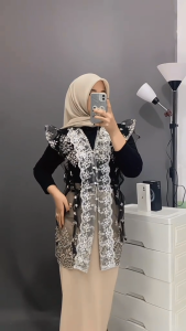 Outer Emily Brokat Sapto Mix Renda / Outer Brokat Kondangan