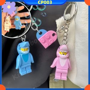 2 Pcs Couple Keychain Minifigure Shark | Gantungan Kunci Couple | Animal Costume Series