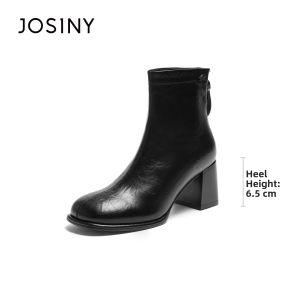 Josiny | British Style Faux Fur Insulated Chelsea Boots Women