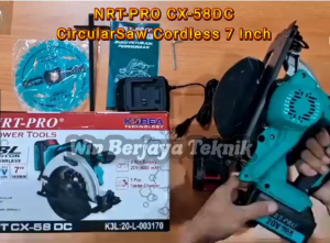 NRT-PRO CX58DC Circular Saw Cordless 7 Inch Mesin Circle Gergaji Kayu 7Inch CX 58 DC CX58 CX 58