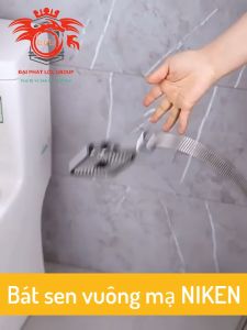 Bộ vòi sen tăng áp nhựa ABS mạ NIKEN Bát sen vuông nhiều chế độ xả nước HODABOSS