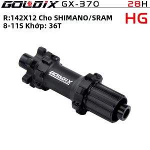 Bộ Bánh Xe Đạp Leo Núi GOLDIX M370 Ultra Light Sealed Bearing Ratchet Hub 350g 28H/32H 350 240 MS XD HG Trước + Sau