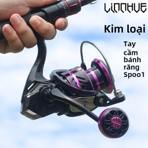Máy Câu LINNHUE 1000-7000 Tốc Độ Cao Tay Cầm Bi Kim Loại Lực Kéo 8kg Tỉ Số Truyền 5.2:1 Dùng Cho Câu Cá Biển Và Cá Chép
