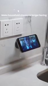 ☀️Life Core☀️ Vacuum Suction Phone Holder Cup with Magnetic Mobile Phone Holder High Quality Adjustable Car Navigation Holder Portable Foldable Adsorption Bracket Vacuum Magnetic Suction Phone Mount Foldable Phone Holder for Car/Gym/Mirror Compatible with