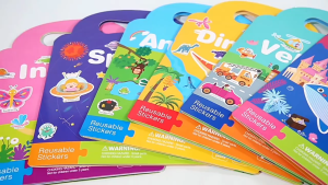 Ocean Space Kids Reusable Sticker Book Toddler Learning Baby Toys Puzzle Stickers Birthday Gift