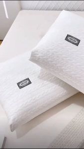 หมอนหนุน ต้านแบคทีเรีย ป้องกันไรฝุ่น ลดกรน แก้ปวดคอ จัดระเบียบกระดูกสันหลัง ผ้าฝ้ายถัก หมอนนอนสบาย หมอนหนุนแก้ปวดคอ เกรดพรีเมี่ยม เพื่อการนอนหลับสะอาดทั้งคืน pillow sleepin