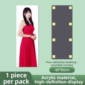 Self-Adhesive Wall Hanging Mirror Full Body Dressing Mirror for Bathroom