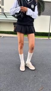 New Arrivals | Giày Da Sneaker Nữ DC39 Light Cappuccino DINCOX Shoes Đế Bằng - Microfiber Leather