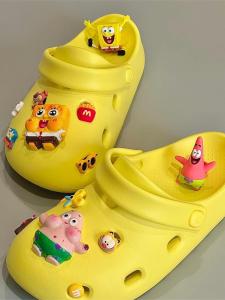 อุปกรณ์รองเท้า Crocs โลหะระดับพรีเมียมรวมถึงหัวเข็มขัดแบบถอดได้ประดับดอกไม้สําหรับตกแต่ง DIY