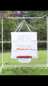 Lồng Phơi Thực Phẩm KUNBE Phơi Cá Khô Rau Củ Thảo Dược Chống Ruồi Muỗi Côn Trùng Dễ Dàng Vệ Sinh Gấp Gọn