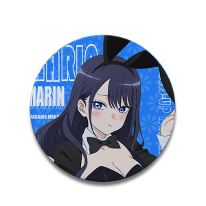 58mm Anime My Dress-Up Darling Kitagawa Marin Inui Sajuna Inui Shinju Cosplay COSTUME Badge Pin SPTE Tinplate Brooch Prop Gilf