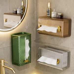 Facial Tissue Box Cover Napkin Holder Organizer Paper Towel Dispenser Container for Bathroom Car