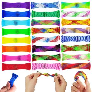 6/12pcs Marble Mesh Fidget Toys Childrens Stress Relieving Sensory Toys Adult ADHD Added Autism Squeezing Toys Party Gifts