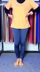 Celana Legging Polos Wanita Dewasa BB 35-70 KG Bahan Jersey Spandek Premium - Bawahan Lejing Leging Dewasa Panjang Perempuan-Bawahan Olahraga Wanita