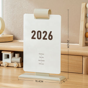 Creative Minimalist Desktop Calendar 2026 New Model Plan Schedule Desk Decoration Self-Discipline Business Casual Design