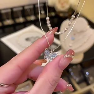 WENXI | Dây Chuyền Cánh Bướm Xanh Elegance Luxury
