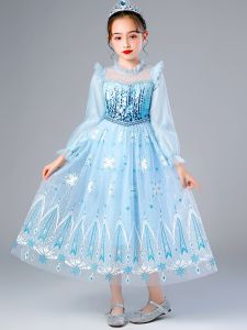 Disney Inspired Elsa Princess Dress for Girls Long Sleeve