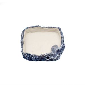 Reptile Corner Bowl Dish Plate Food Water Resin Pets Feeding for Tortoise Snakes Lizard Tarantula