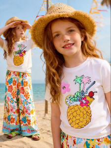 PPTOWN | New Large Children Summer Outerwear Tank Top Tropical Elements