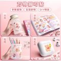 Mom&baby Stiker Waterproof Stiker 2D Diy Viral Korea Box isi 100 Lembar. 