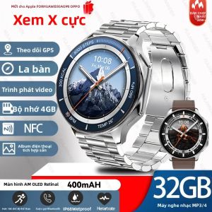 Đồng Hồ Thông Minh Doanh Nhân Mới 2025 Dành Cho Xiaomi OPPO Watch X 4G Bộ Nhớ Lớn Phát Video Chống Nước Theo Dõi Thể Dục Thể Thao Tích Hợp Theo Dõi Nhịp Tim