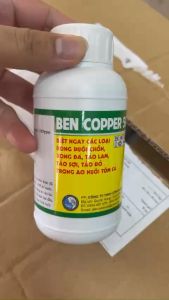 Diệt tảo ao nuôi BEN COPPER 500 chai 250ml Tảo lam tảo sợi tảo đỏ rong đuôi chồn và..... Trong ao nuôi tôm cá.