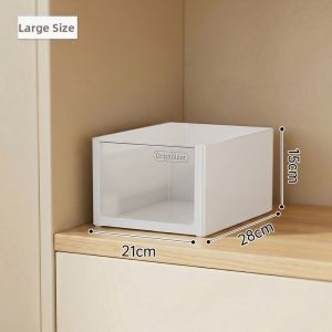 BANGJIAYI | Multi-purpose Japanese Right-angle Storage Box Transparent Organizer Kitchen Supplies Holder