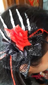 Jepit Rambut Tengkorak Cosplay Halloween Kostum Murah Mawar Berdarah