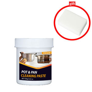 Pot & Pan Cleaning Decontamination Paste Kitchen Blackening Scale Remover Home Metal Polishing Oven Oil Stain Ware Cooktop Cream