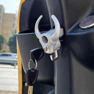 ติดด้านหน้าไม่มีการเจาะล็อคตะขออเนกประสงค์สําหรับจักรยานไฟฟ้าหมวกกันน็อคการจัดเก็บอุปกรณ์ปรับเปลี่ยนสีเหลืองกระหายหัวกระทิงรุ่น